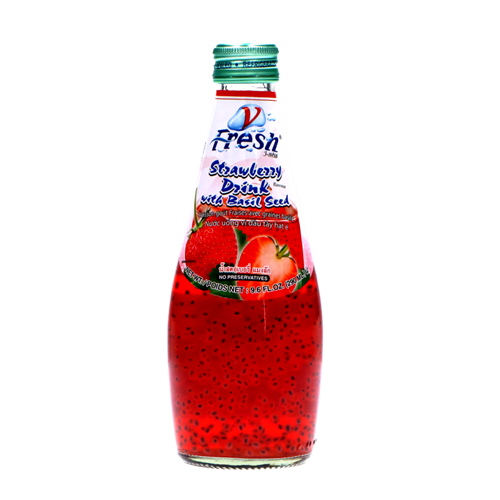 STRAWBERRY WITH BASIL SEED 290ml