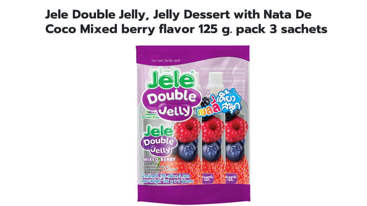 JELE DOUBLE JELLY MIXED BERRY 125GR