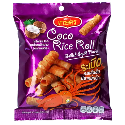 COCO RICE ROLL GRILLED SQUID 40gr