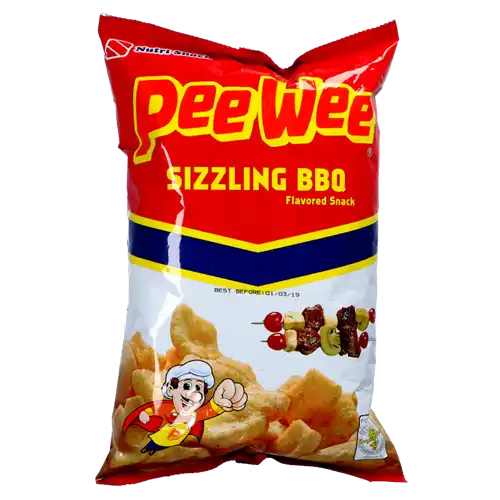 PEE WEE SIZZLING BBQ SNACK 95GR