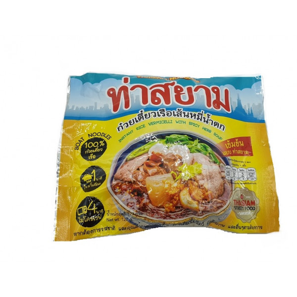 RICE VERMICELLI WITH SPICY HERB THASIAM 120g