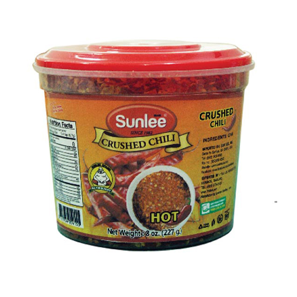CRUSHED CHILI HOT SUNLEE 227GR